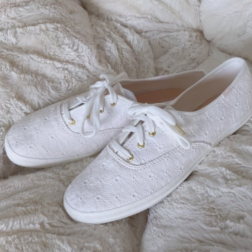 White Lace Keds